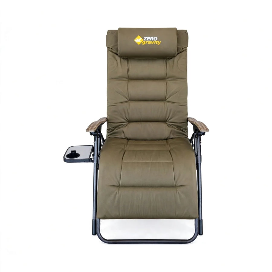 כורסת אפס כבידה פתוחה במבט חזיתי